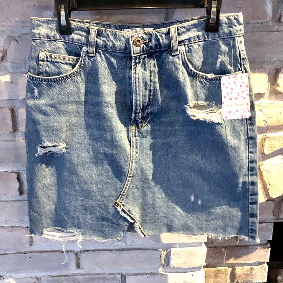Free People Dresses & Skirts - Free People Jean Skirt